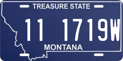 MT license plate 111719W