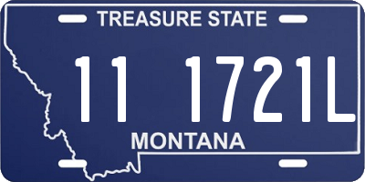 MT license plate 111721L