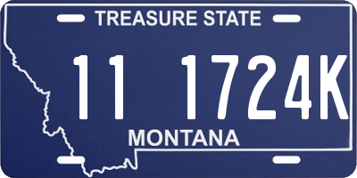 MT license plate 111724K