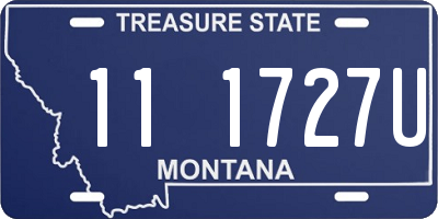 MT license plate 111727U