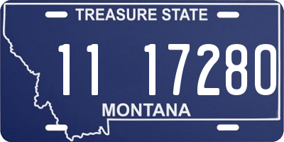 MT license plate 111728O