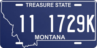 MT license plate 111729K