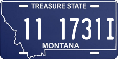 MT license plate 111731I