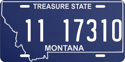 MT license plate 111731O