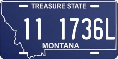 MT license plate 111736L