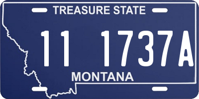 MT license plate 111737A