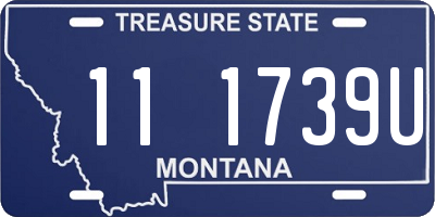 MT license plate 111739U