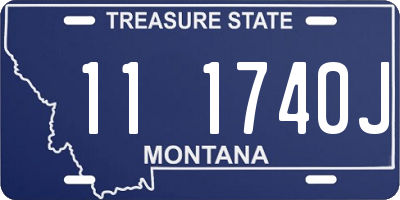 MT license plate 111740J