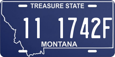 MT license plate 111742F