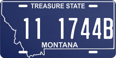 MT license plate 111744B