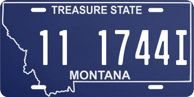 MT license plate 111744I
