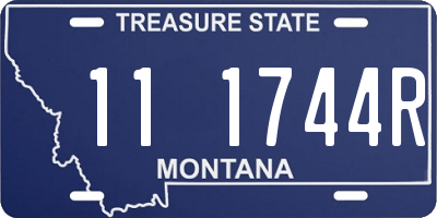 MT license plate 111744R