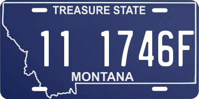 MT license plate 111746F