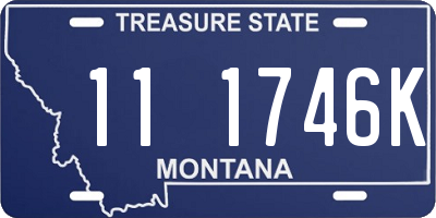 MT license plate 111746K