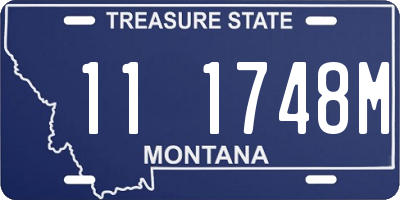 MT license plate 111748M