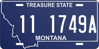 MT license plate 111749A