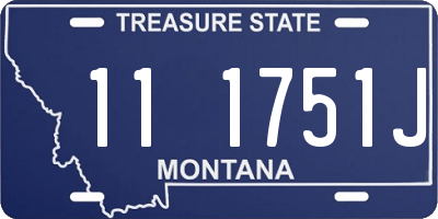 MT license plate 111751J