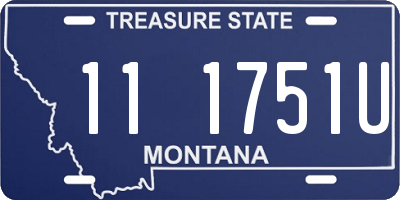 MT license plate 111751U