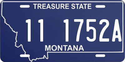 MT license plate 111752A