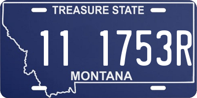 MT license plate 111753R