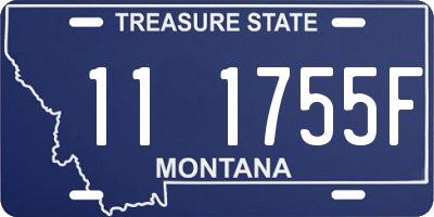 MT license plate 111755F