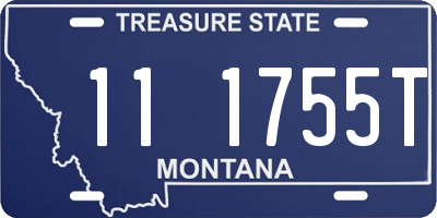 MT license plate 111755T
