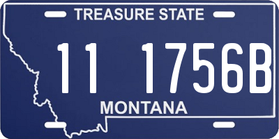 MT license plate 111756B