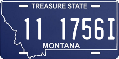 MT license plate 111756I