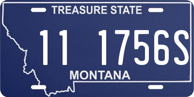 MT license plate 111756S