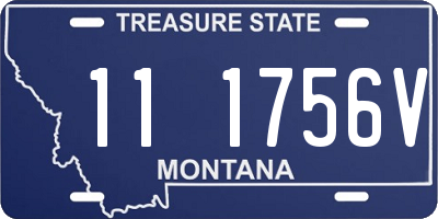 MT license plate 111756V