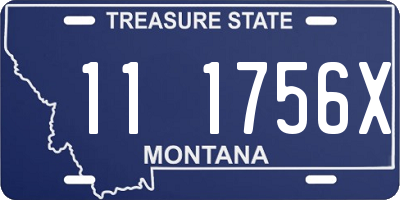 MT license plate 111756X