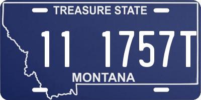 MT license plate 111757T