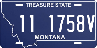 MT license plate 111758V