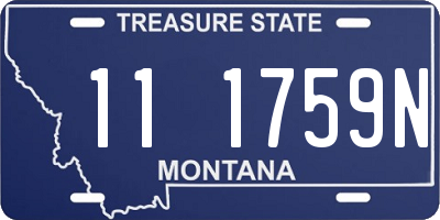 MT license plate 111759N