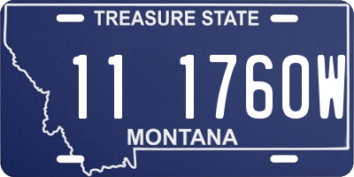 MT license plate 111760W