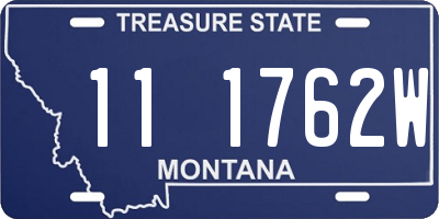 MT license plate 111762W