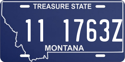 MT license plate 111763Z