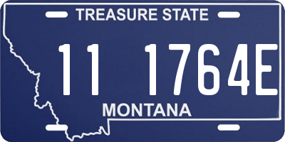 MT license plate 111764E