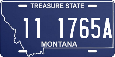 MT license plate 111765A