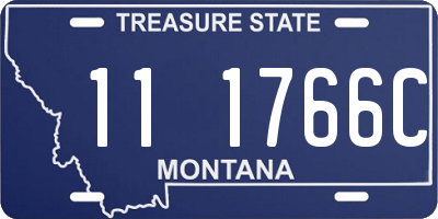 MT license plate 111766C
