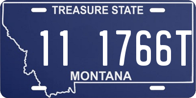MT license plate 111766T