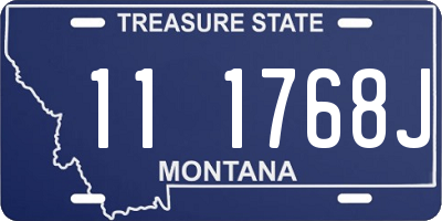 MT license plate 111768J