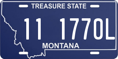 MT license plate 111770L