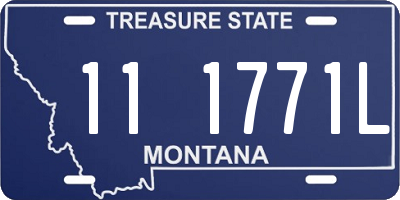 MT license plate 111771L