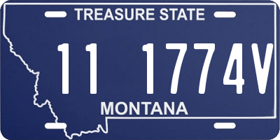 MT license plate 111774V