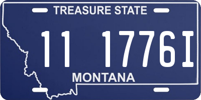 MT license plate 111776I