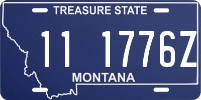 MT license plate 111776Z