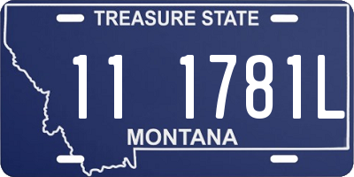 MT license plate 111781L