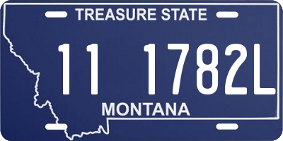 MT license plate 111782L