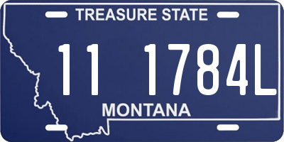 MT license plate 111784L